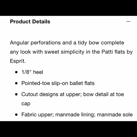 ESPRIT Patti Black Flats - Picture 15 of 16